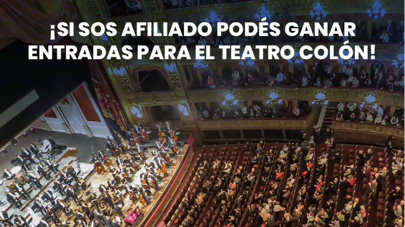 Sorteo de entradas para el Teatro Colón