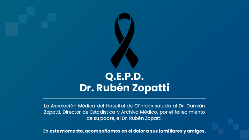 Acompañamos al Dr. Damián Zopatti por el fallecimiento de su padre, el Dr. Rubén Zopatti